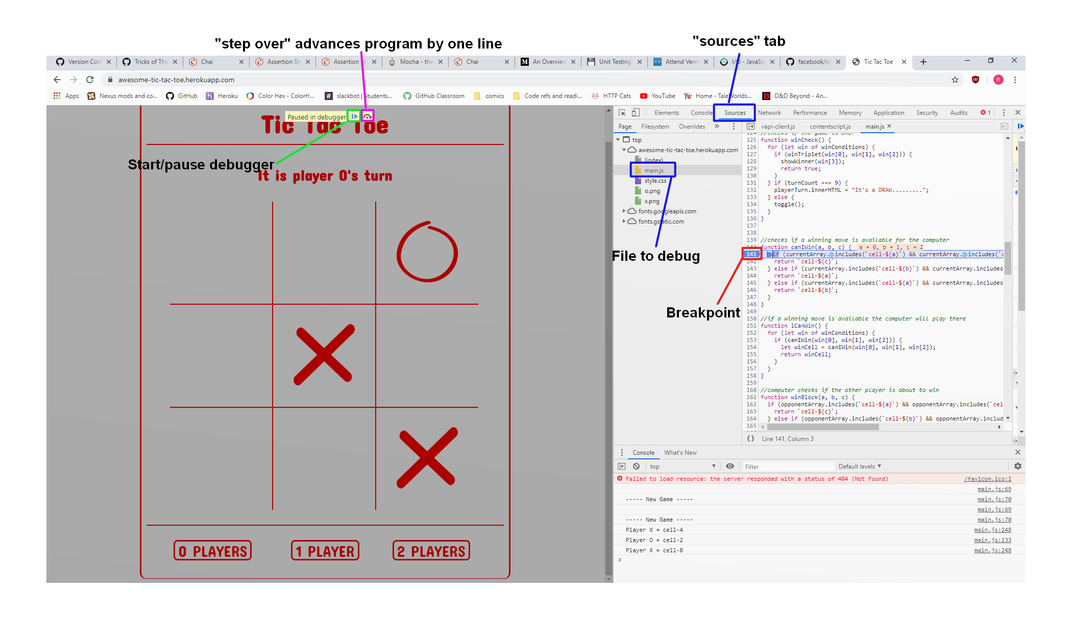 chrome debugger example